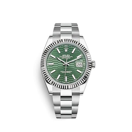 Rolex Datejust 41 Stainless Steel - Fluted / Green - Fluted / Oyster