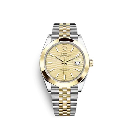 Rolex Datejust 41 Rolesor Yellow - Smooth / Jubilee / Champagne - Fluted