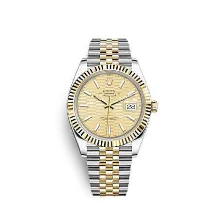 Rolex Datejust 41 Rolesor Yellow - Fluted / Jubilee / Champagne - Fluted