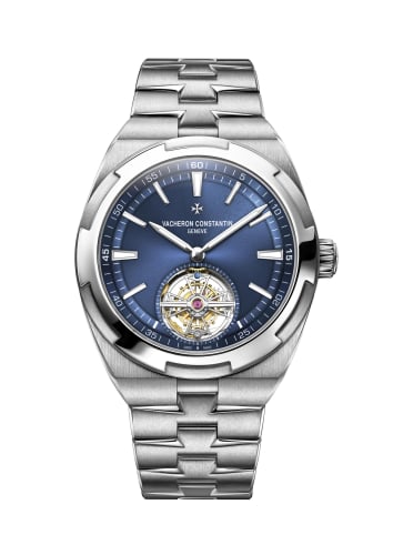Vacheron Constantin Overseas Tourbillon Stainless Steel / Blue