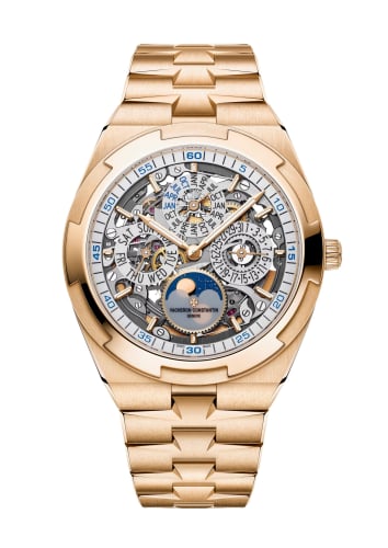 Vacheron Constantin Overseas Ultra-Thin Perpetual Calendar Pink Gold / Skeleton / Bracelet