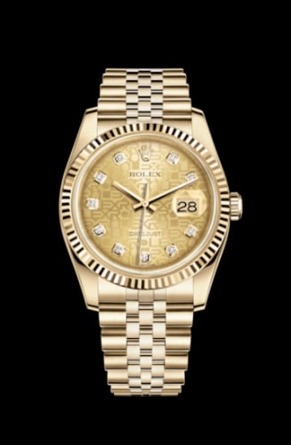 Rolex Datejust 36 Yellow Gold Fluted / Jubilee / Champagne Computer