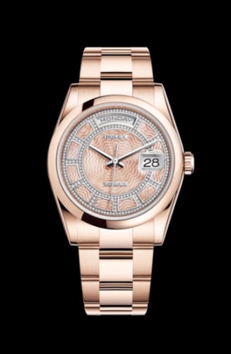 Rolex Day-Date 36 Everose Domed / President / Pink MOP Carousel