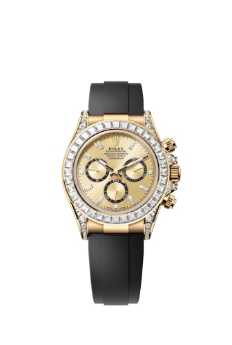 Rolex Cosmograph Daytona Yellow Gold - Baguette / Champagne - Baguette / Oysterflex
