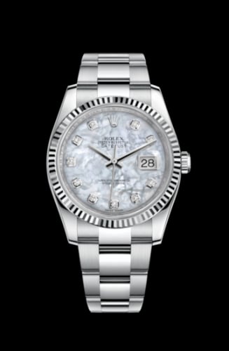 Rolex Datejust 36 Stainless Steel Fluted / Oyster / Pink MOP
