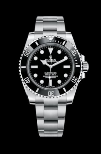 Rolex Submariner No-Date / Stainless Steel / Black / Cerachrom