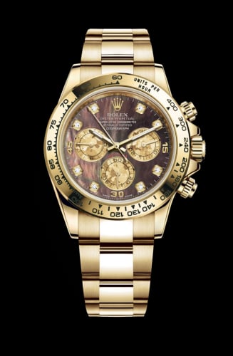 Rolex Cosmograph Daytona Yellow Gold / Black MOP Diamond