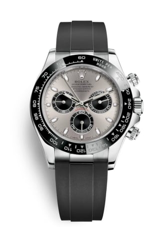 Rolex Cosmograph Daytona White Gold / Cerachrom / Silver / Oysterflex
