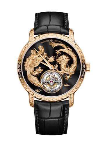 Vacheron Constantin Traditionnelle Tourbillon Phoenix and the Dragon Pink Gold / Black