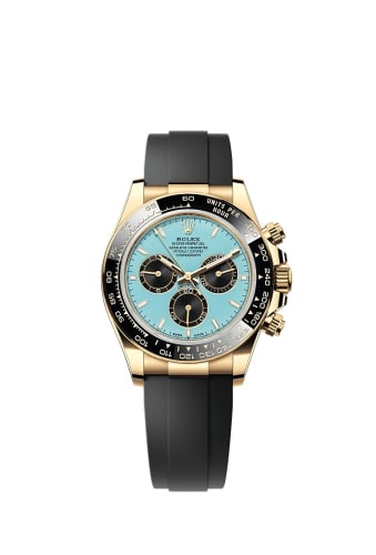 Rolex Cosmograph Daytona Yellow Gold - Cerachrom / Turquoise / Oysterflex