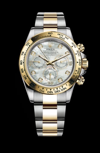 Rolex Cosmograph Daytona Stainless Steel / Yellow Gold / MOP Diamonds