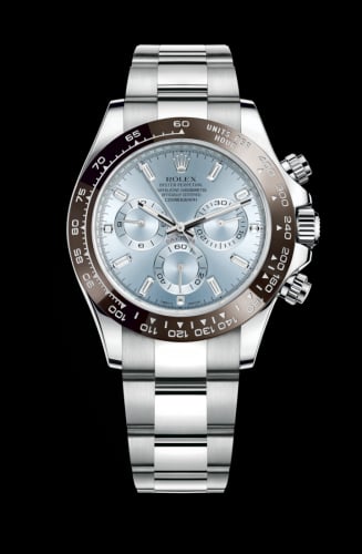 Rolex Cosmograph Daytona Platinum / Cerachrom / Ice Blue - Baguette