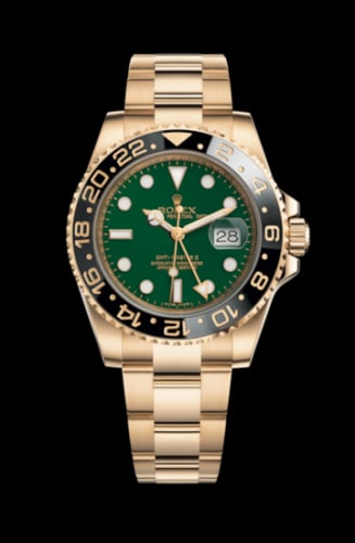 Rolex GMT-Master II Yellow Gold / LN / Green