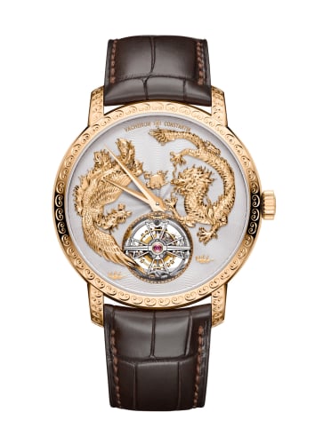 Vacheron Constantin Traditionnelle Tourbillon Phoenix and the Dragon Pink Gold / Silver