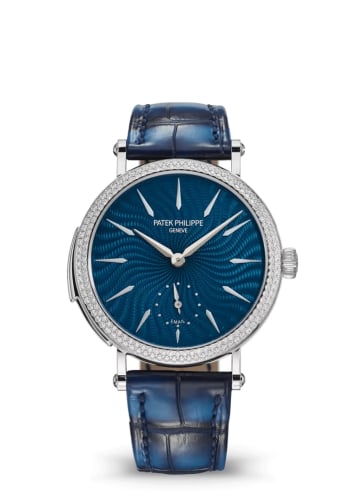 Patek Philippe Ladies Minute Repeater White Gold / Diamond / Blue