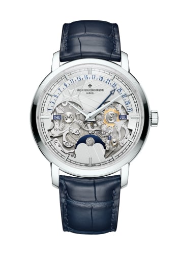 Vacheron Constantin Traditionnelle Perpetual Calendar Retrograde Date Openface Platinum / 170th Anniversary