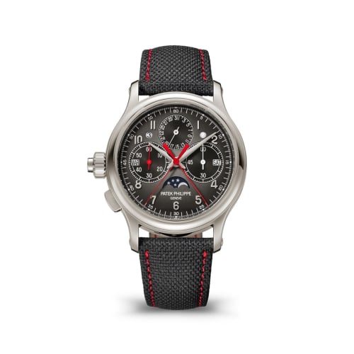 Patek Philippe Perpetual Calendar Split-Seconds Chronograph 5373 Left-Hander Platinum / Grey