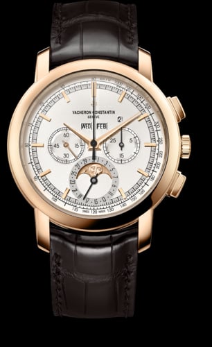 Vacheron Constantin Traditionnelle Chronograph Perpetual Calendar Pink Gold / Silver