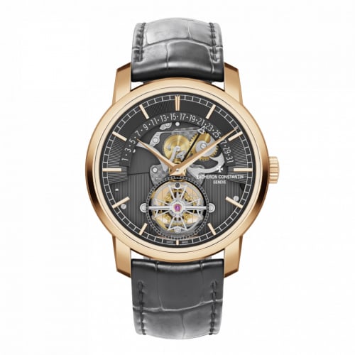 Vacheron Constantin Traditionnelle Tourbillon Retrograde Date Openface Pink Gold / Silver