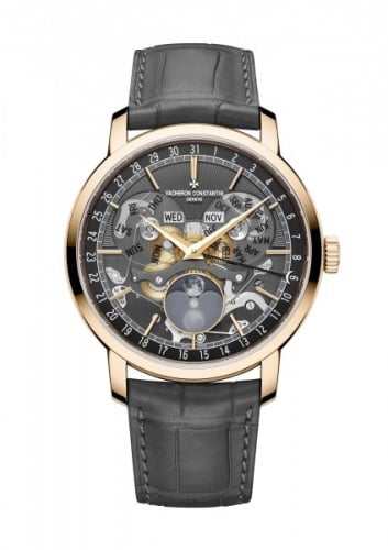 Vacheron Constantin Traditionnelle Complete Calendar Openface Pink Gold