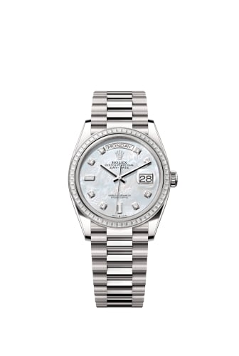 Rolex Day-Date 36 White Gold - Baguette / MOP - Diamond / President