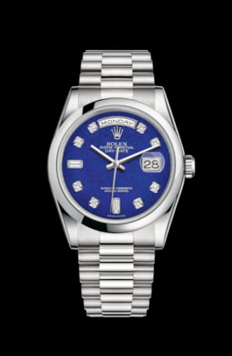 Rolex Day-Date 36 Platinum Domed / President / Lapis