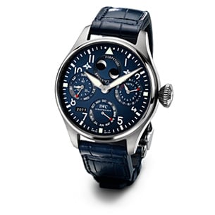 IWC Schaffhausen Big Pilot Perpetual Calendar White Gold / Blue / Bucherer