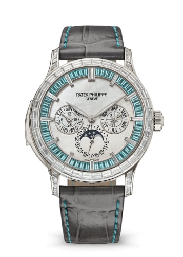 Patek Philippe Minute Repeater Perpetual Calendar Haute Joaillerie 5374 Platinum / Paraíba Tourmalin