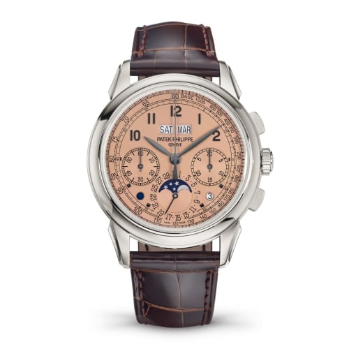 Patek Philippe Perpetual Calendar Chronograph 5270 Platinum / Salmon