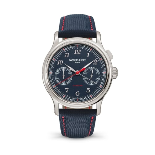 Patek Philippe Monopusher Chronograph 5470 Platinum / Blue