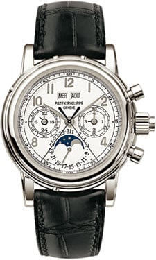 Patek Philippe Perpetual Calendar Split Seconds Chronograph 5004 Platinum / White Arabic