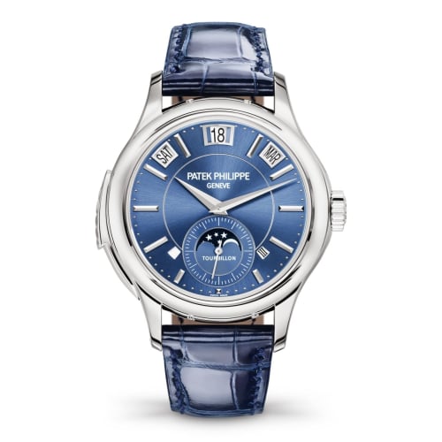 Patek Philippe Tourbillon Minute Repeater Perpetual Calendar 5207 White Gold / Blue