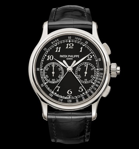 Patek Philippe Split-Seconds Chronograph 5370 Platinum / Black