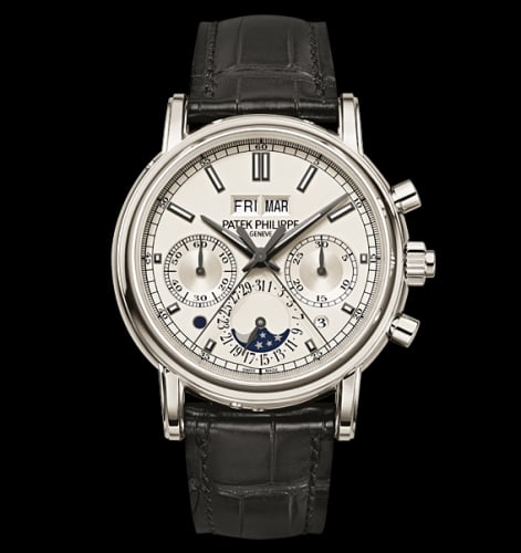 Patek Philippe Perpetual Calendar Split-Seconds Chronograph 5204 Platinum / Silver