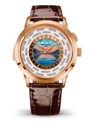 Patek Philippe World Time Minute Repeater Rose Gold / Lake Thun