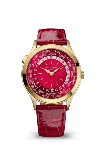 Patek Philippe World Time 7129 Yellow Gold / Red