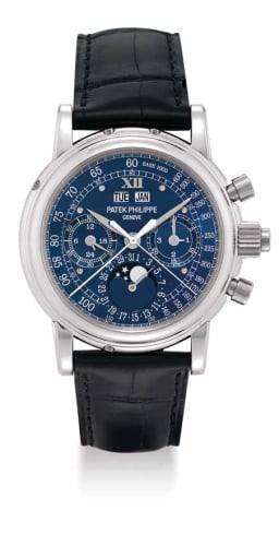 Patek Philippe Perpetual Calendar Split Seconds Chronograph 5004P Blue