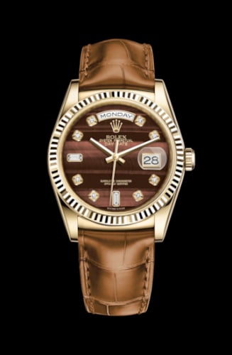Rolex Day-Date 36 Yellow Gold / Strap / Bull's Eye