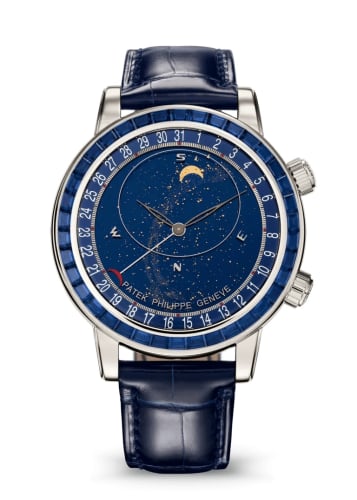 Patek Philippe Celestial 6104 Platinum - Sapphire / Blue