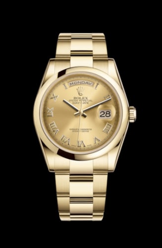 Rolex Day-Date 36 Yellow Gold Domed / Oyster / Champagne