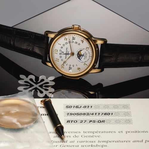Patek Philippe Tourbillon Minute Repeater Perpetual Calendar 5016 Yellow Gold