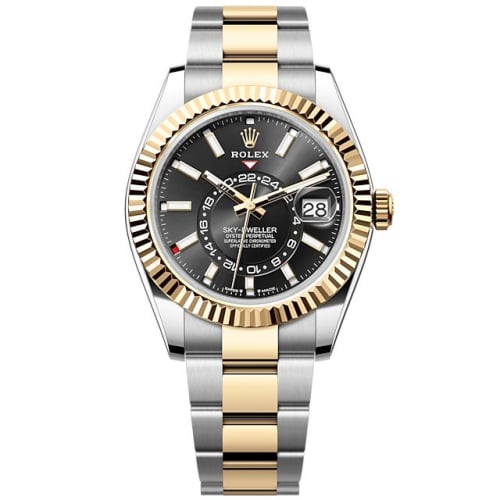 Rolex Sky-Dweller Stainless Steel - Yellow Gold / Black / Oyster