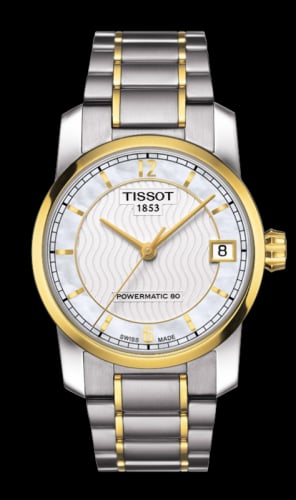 Tissot Powermatic 80 Lady Titanium / PVD Gold / MOP