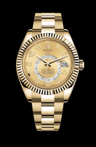 Rolex Sky-Dweller Yellow Gold / Champagne Arabic