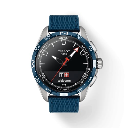 Tissot T-Touch Connect Solar Titanium - Blue Ceramic / Black / Fabric
