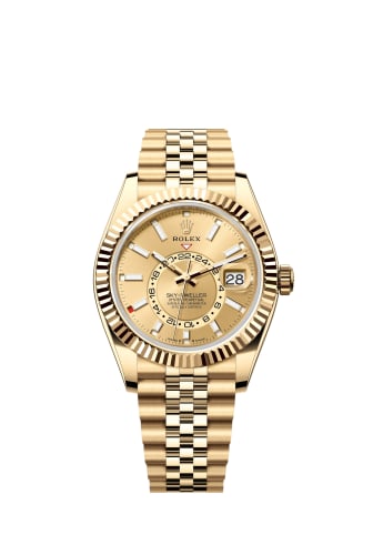 Rolex Sky-Dweller Yellow Gold / Champagne / Jubilee