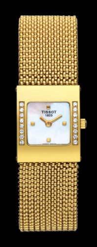 Tissot Bellflower Square Yellow Gold / Diamond / Bracelet