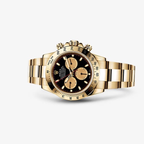 Rolex Daytona Yellow Gold Black Champagne