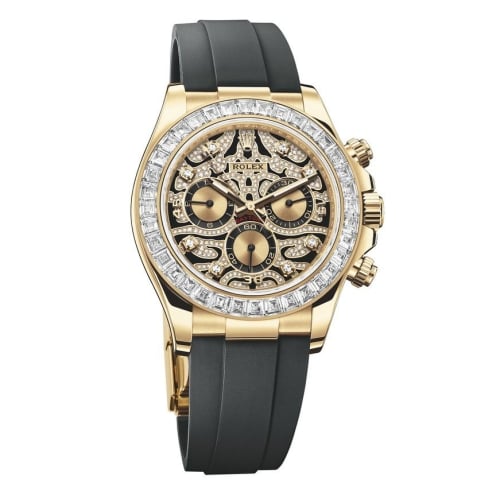 Rolex Cosmograph Daytona Yellow Gold / Diamond / Eye of the Tiger / Oysterflex