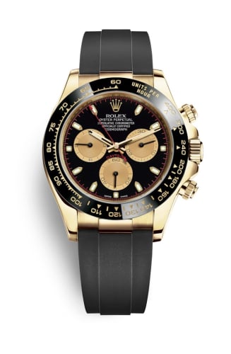 Rolex Cosmograph Daytona Yellow Gold / Cerachrom / Black / Oysterflex